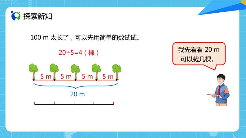 【核心素养目标】人教版小学数学五年级上册 7.1《植树问题（1）》课件+教案+同步分层作业（含教学反思和答案）07