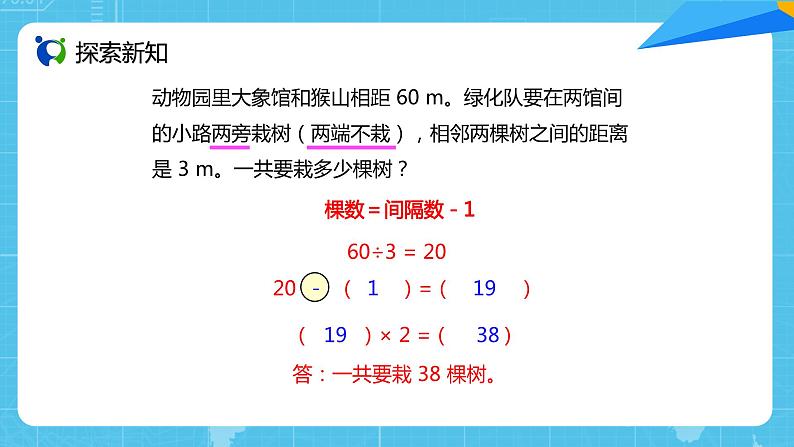 【核心素养目标】人教版小学数学五年级上册 7.2《植树问题（2）》课件+教案+同步分层作业（含教学反思和答案）05