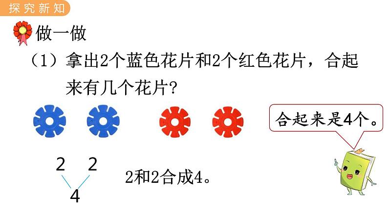 冀教版一年级数学上册课件 4.1  2~6的合与分第3页