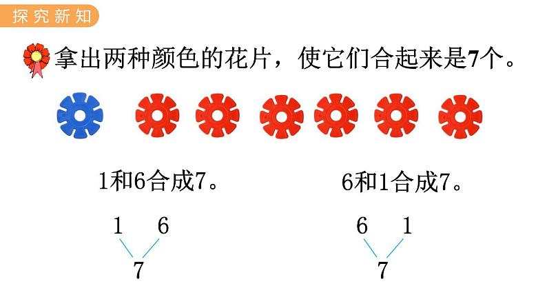 冀教版一年级数学上册课件 4.2  7~9的合与分03