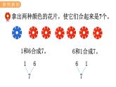 冀教版一年级数学上册课件 4.2  7~9的合与分