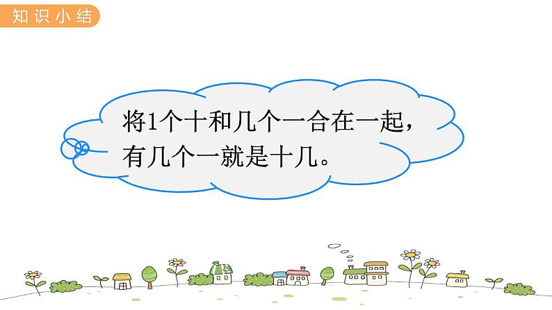 冀教版一年级数学上册课件 8.1 10加几和十几加几第4页