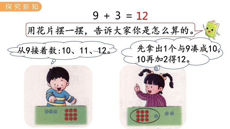 冀教版一年级数学上册课件 8.2  9加几第4页