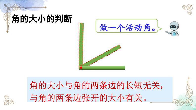 2023年新人教版二年级数学精品同步课件第三单元第一课时 认识角08