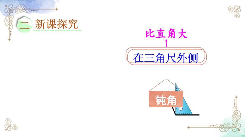 2023年新人教版二年级数学精品同步课件第三单元第三课时 认识锐角和钝角06