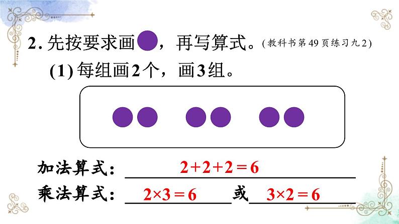 2023年新人教版二年级数学精品同步课件第四单元乘法的初步认识07