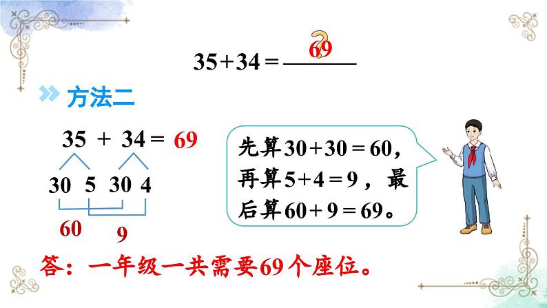 三年级数学上册第二单元第一课时 两位数加两位数口算课件PPT第6页