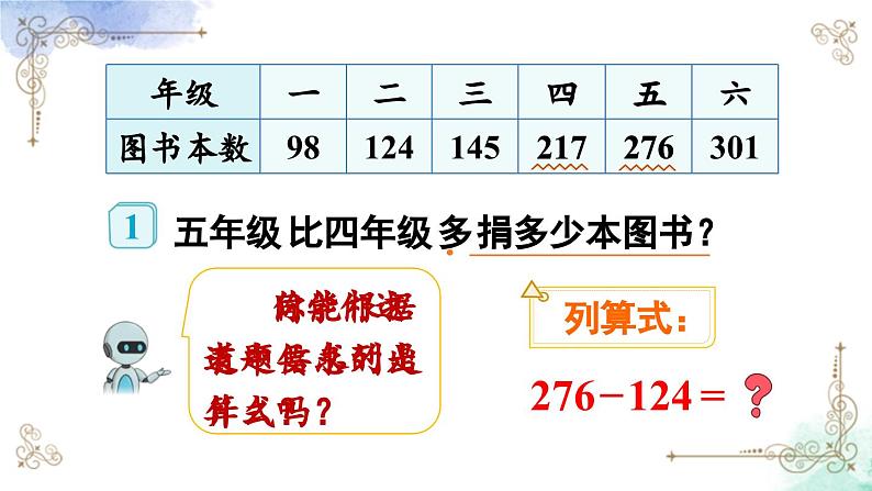 三年级数学上册第四单元第一课时 三位数减三位数（不退位）课件PPT05