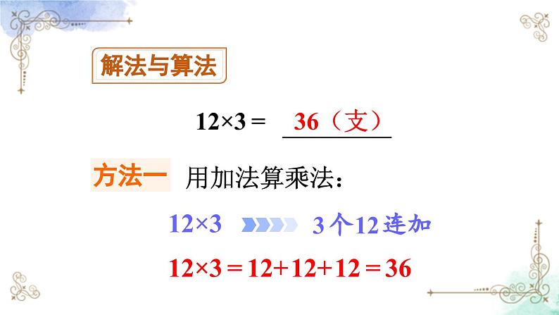 三年级数学上册第六单元第一课时 两、三位数乘一位数（不进位）的笔算课件PPT06