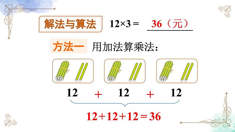 三年级数学上册第六单元第二课时 两位数乘一位数（不进位）口算课件PPT05