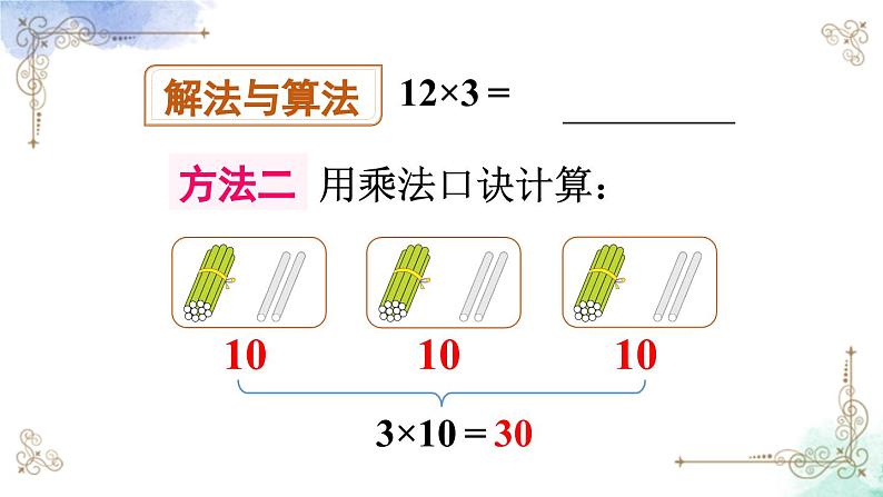 三年级数学上册第六单元第二课时 两位数乘一位数（不进位）口算课件PPT06