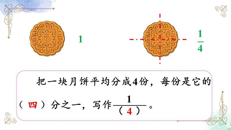 三年级数学上册第八单元第一课时 认识几分之一课件PPT第6页