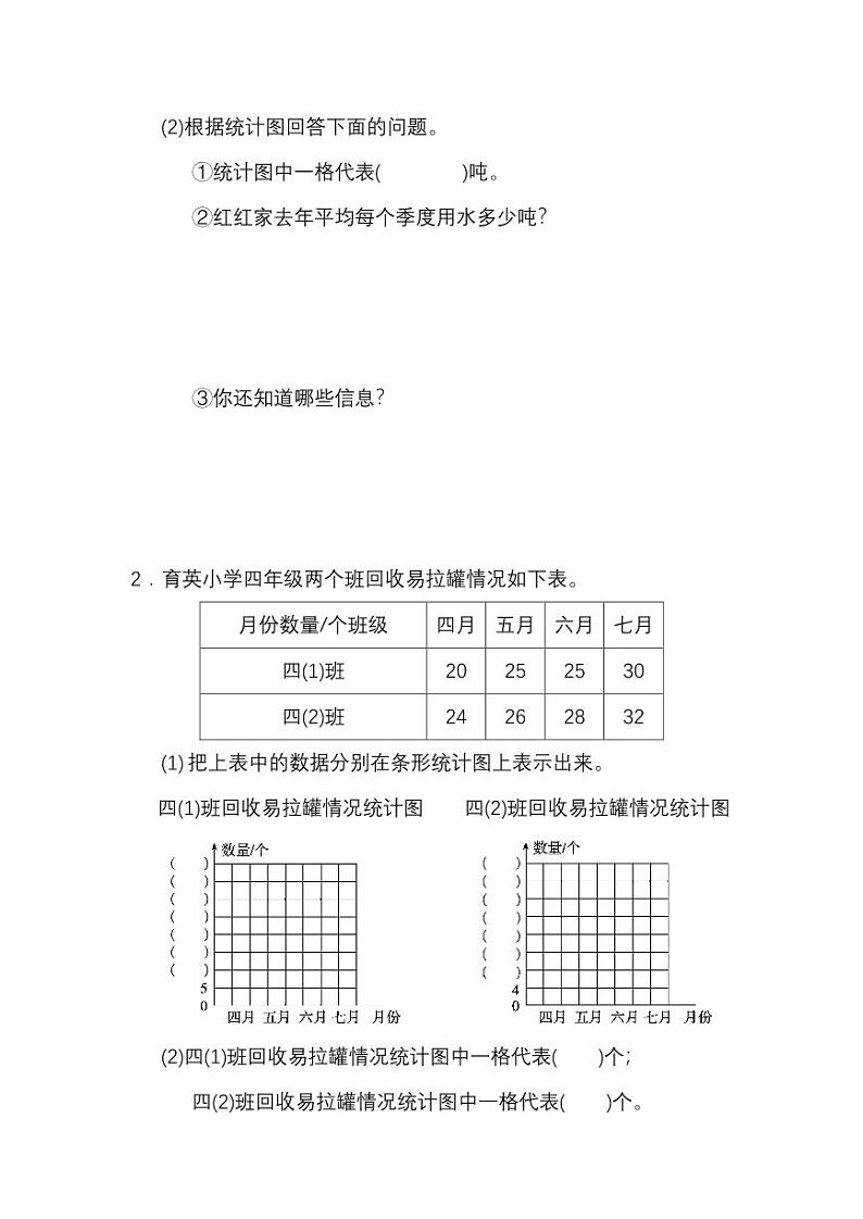 人教版数学四年级上册第七单元检测卷 （附答案）03