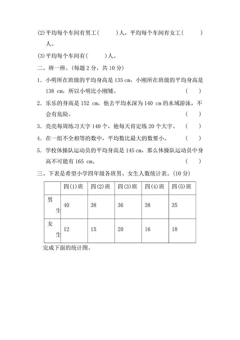 人教版数学5年级上册第八单元测试卷（附答案）第2页