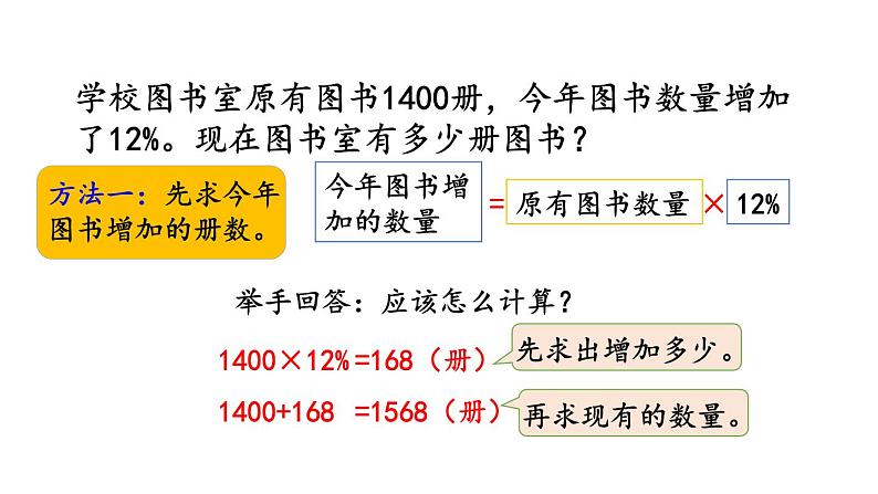 小学数学人教版六年级上册6.6 求比一个数多（或少）百分之几的数是多少教学课件（2023秋）04