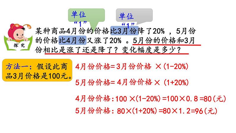 小学数学人教版六年级上册6.6 求比一个数多（或少）百分之几的数是多少教学课件（2023秋）06