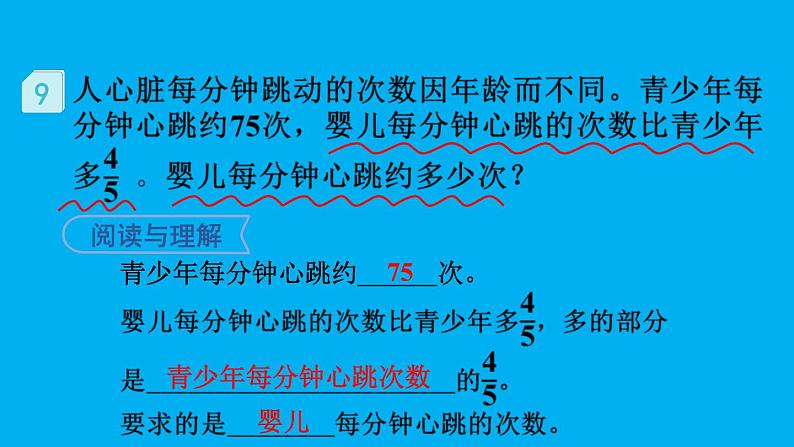 小学数学人教版六年级上册1.10 求比一个数多（或少）几分之几的数是多少的问题教学课件（2023秋）第4页