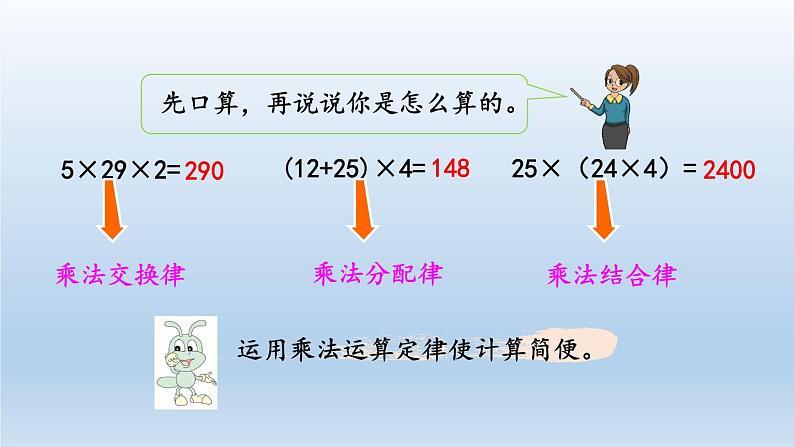 小学数学人教版六年级上册1.7 整数乘法运算定律推广到分数教学课件（2023秋）第2页