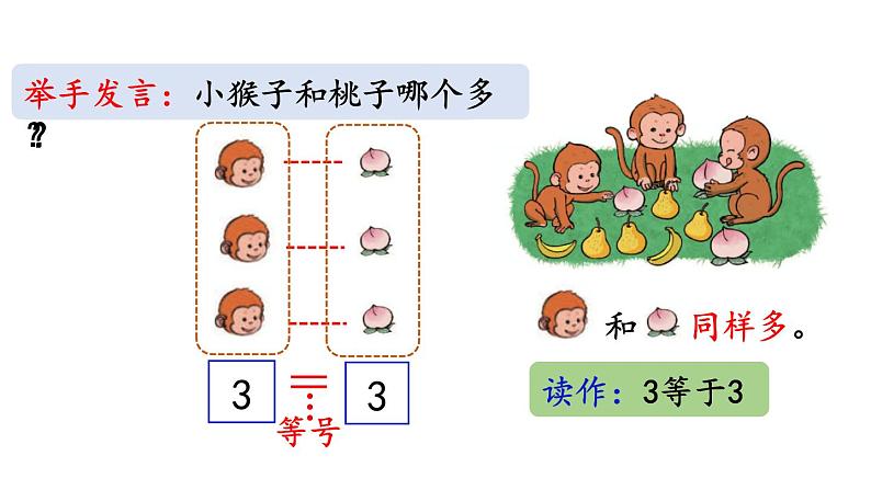 小学数学人教版一年级上册3.2 比大小教学课件（2023秋）第4页