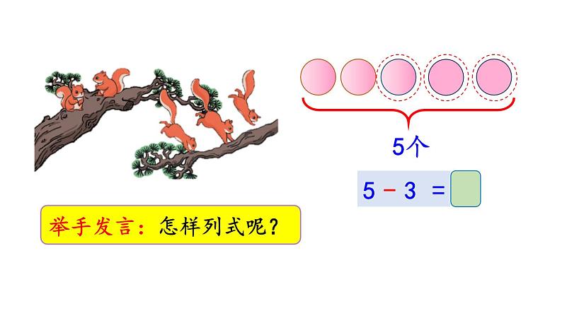 小学数学人教版一年级上册3.11 5以内数的减法教学课件（2023秋）04