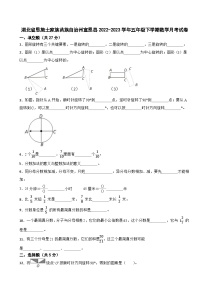 湖北省恩施土家族苗族自治州宣恩县2022-2023学年五年级下学期数学月考试卷