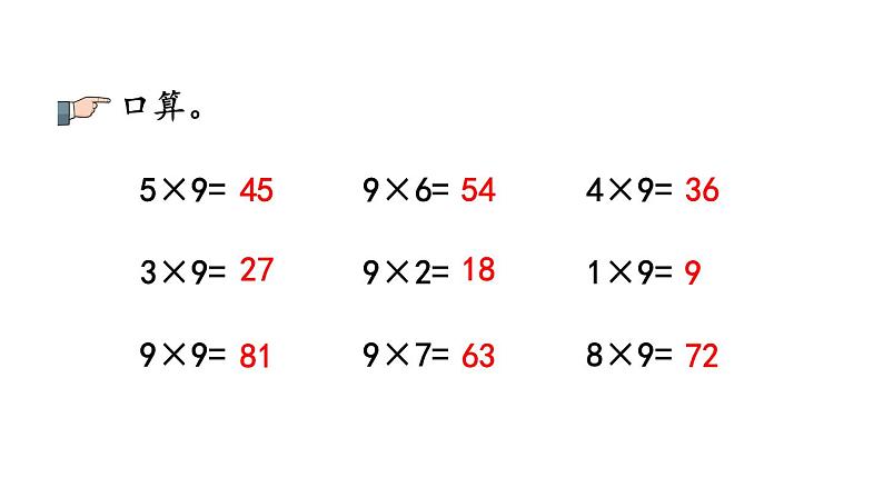 小学数学人教版二年级上册6.8 练习二十教学课件（2023秋新版）第3页