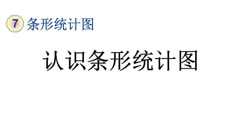 小学数学人教版四年级上册7.1 认识条形统计图教学课件（2023秋新版）01