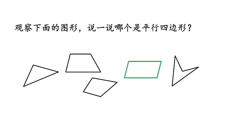 小学数学人教版四年级上册5.6 认识平行四边形教学课件（2023秋新版）02