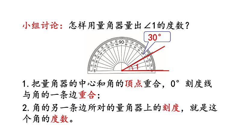 小学数学人教版四年级上册3.2 角的度量教学课件（2023秋新版）05