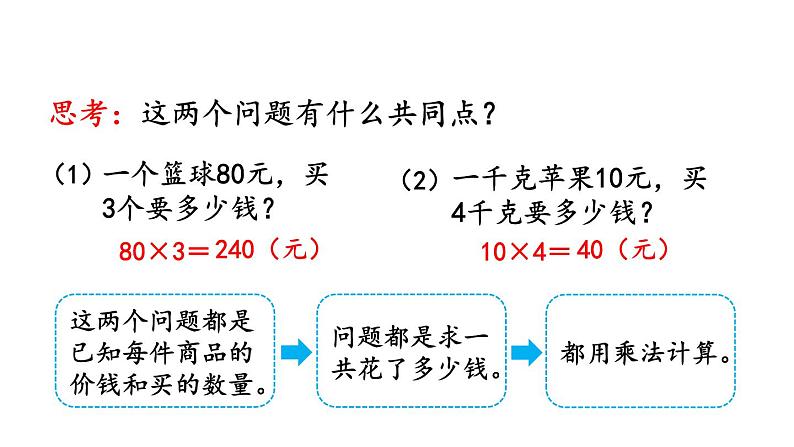 小学数学人教版四年级上册4.5 单价、数量与总价的关系教学课件（2023秋新版）第4页