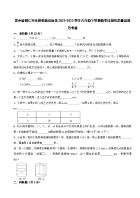 贵州省铜仁市玉屏侗族自治县2022-2023学年六年级下学期数学过程性质量监测月考卷