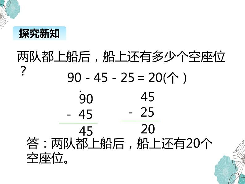 北师大版数学二年级上册 1.2秋游 课件第7页