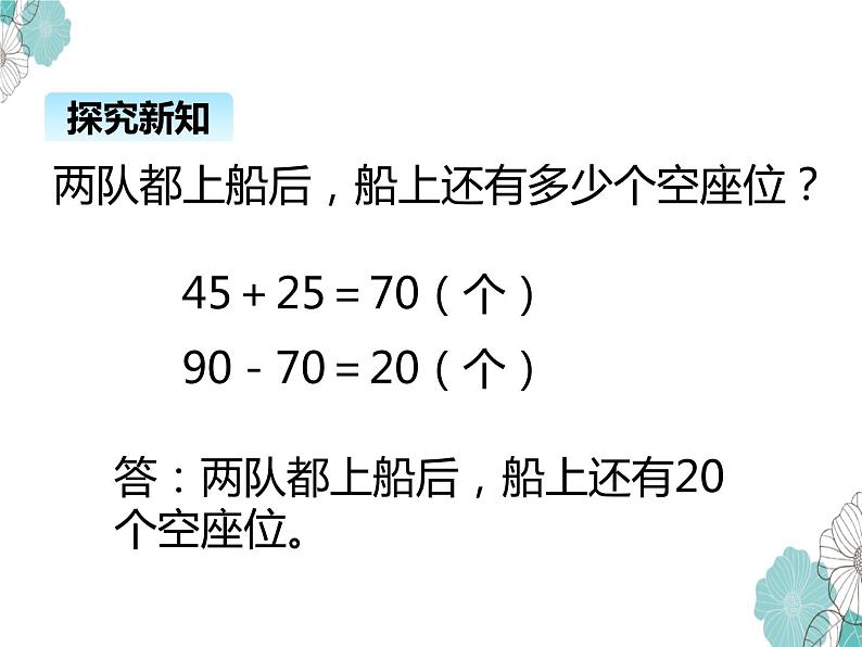 北师大版数学二年级上册 1.2秋游 课件第8页