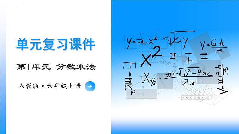 【期中复习】人教版数学六年级上册-第一单元《分数乘法》单元复习课件01