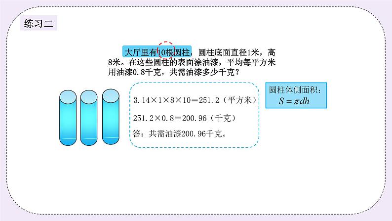 奥数六年级上册 第12讲：圆柱的表面积 课件+教案06