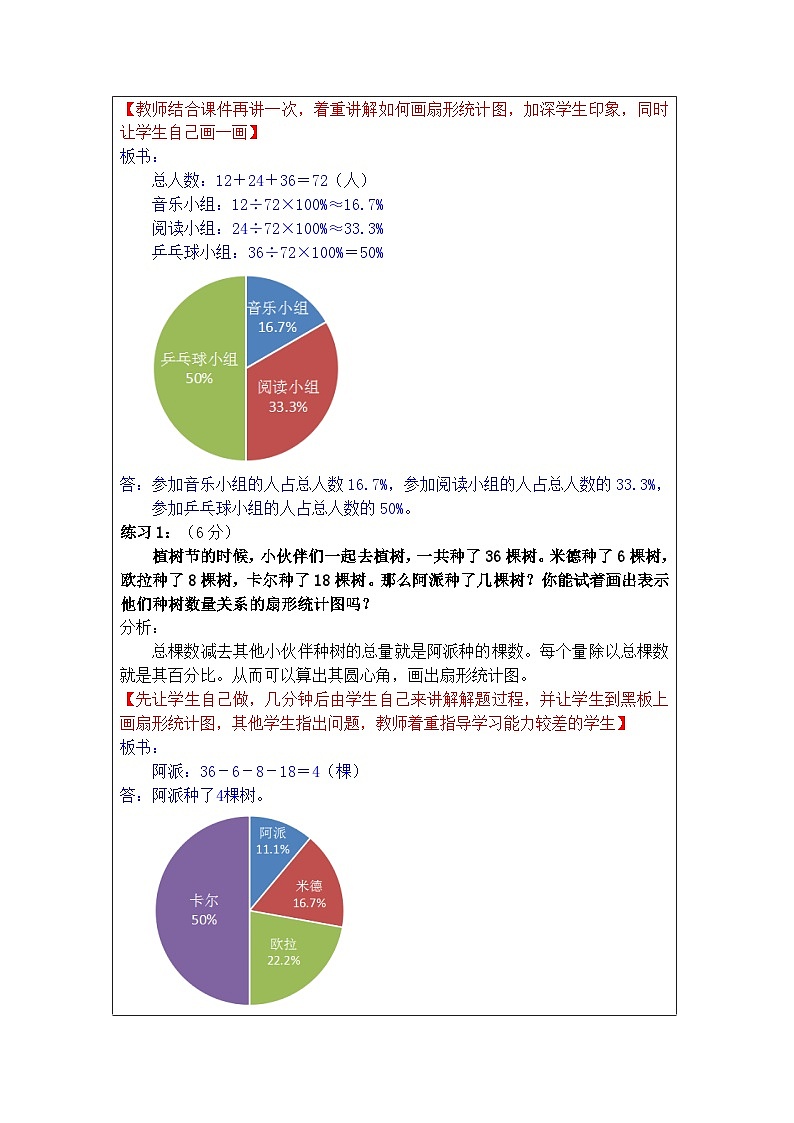 奥数六年级上册 第14讲：统计 教案03