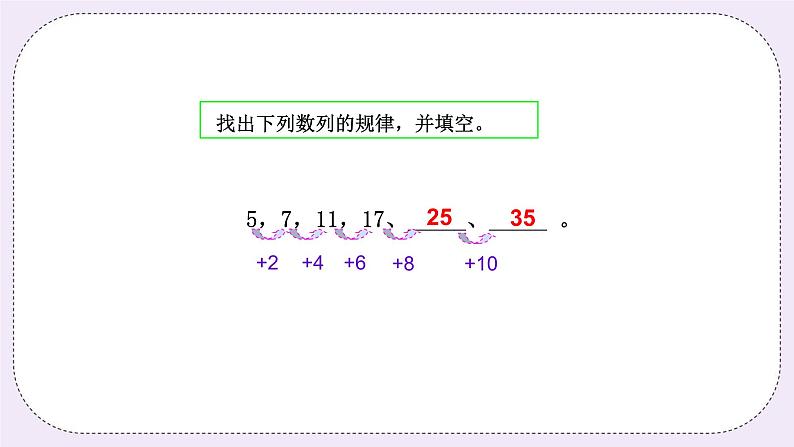 奥数二年级上册寒假课程第7讲《认识简单数列》课件第7页