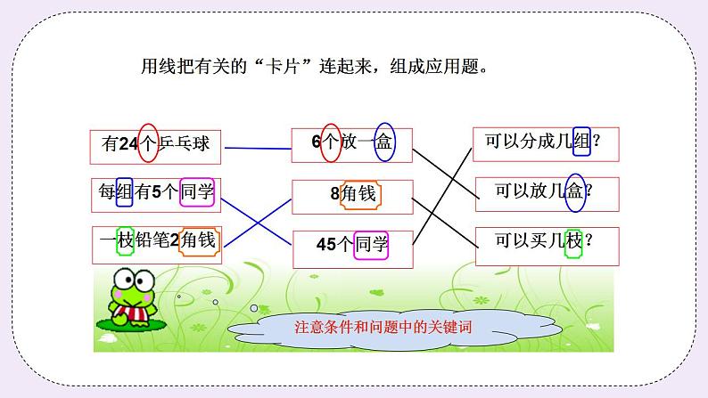 奥数二年级上册寒假课程第8讲《连接条件和问题》课件第6页