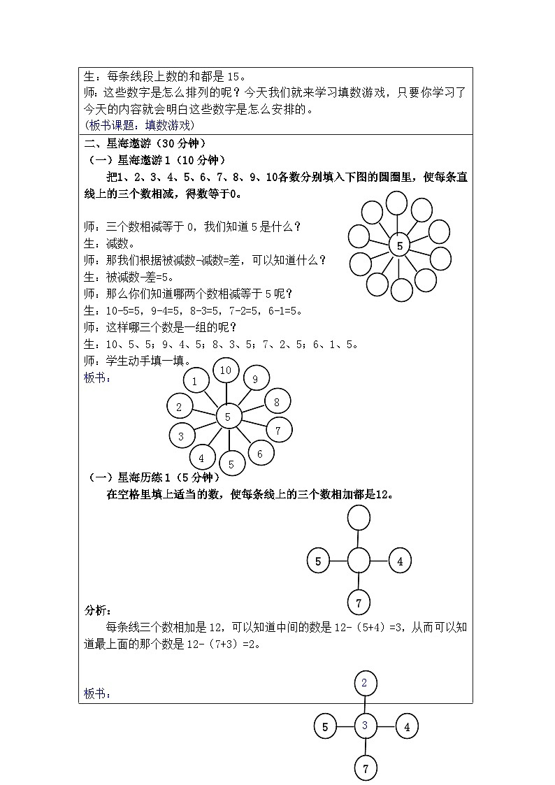 奥数三年级上册寒假课程第4讲《填数游戏》教案第2页