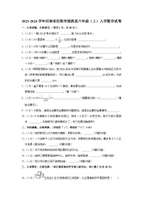 河南省信阳市淮滨县2023-2024学年六年级上学期入学数学试卷