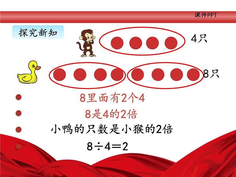 北师大版数学二年级上册 7.6快乐的动物 课件第7页