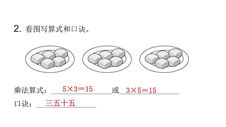 人教版小学二年级数学上册第四单元表内乘法 （一）第四课时5的乘法口诀（1)教学课件04