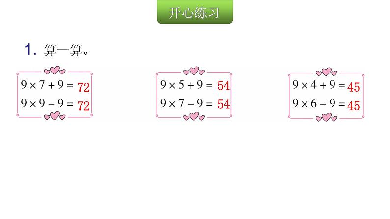 人教版小学二年级数学上册第六单元表内乘法 （二）第八课时9的乘法口诀（2)教学课件第3页