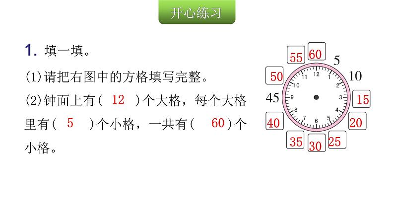 人教版小学二年级数学上册第七单元认识时间第一课时认识时间（1)教学课件第3页