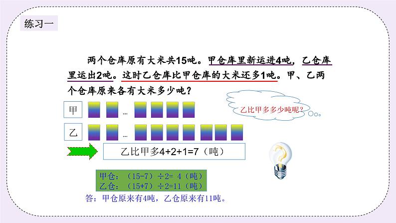 奥数六年级下册秋季课程 第7讲《和倍差倍问题》课件+教案05