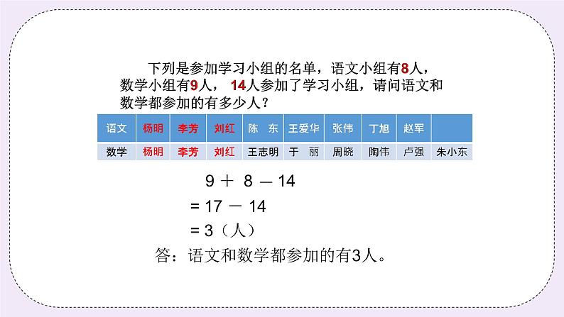 奥数三年级下册秋季课程第14讲《重叠问题》课件+教案04