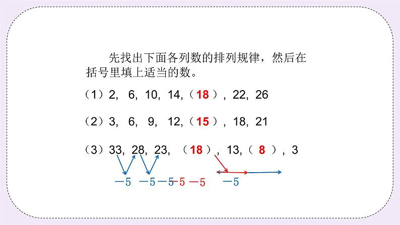 奥数四年级下册秋季课程 第14讲《寻找规律》课件+教案07