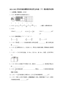 河南省濮阳市华龙区2021-2022学年五年级下学期期末数学试卷