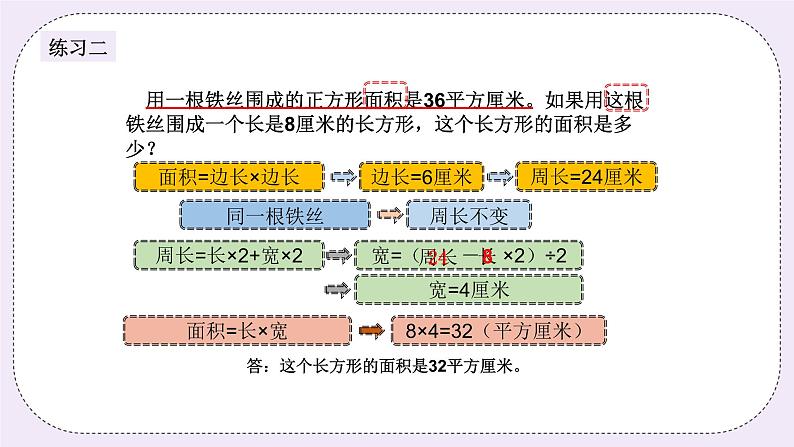 奥数三年级下册 第11讲：巧求面积 课件+教案+作业06