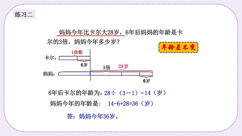奥数四年级下册 第6讲：年龄问题 课件+教案+作业06